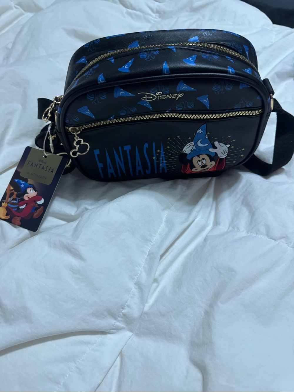Disney Fantasia Mickey Crossbody Bag - Black & Blue